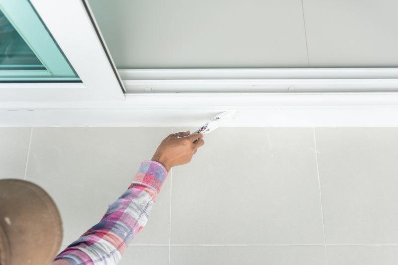 Curb appeal of a freshly painted home